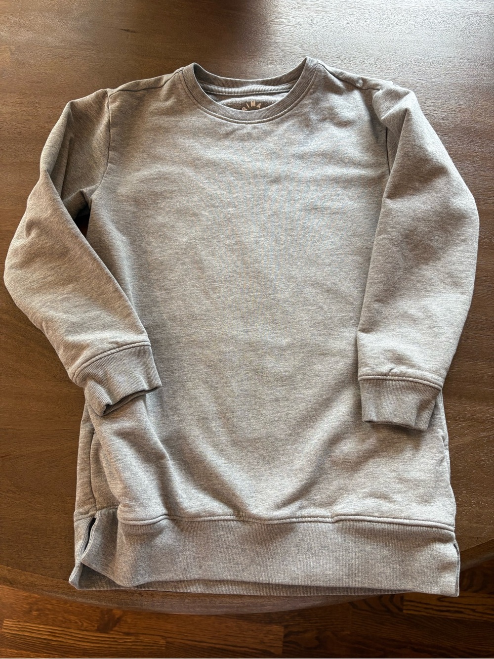 Primary Kids Long Sleeve Crewneck Sweatshirt Tunic - Gray